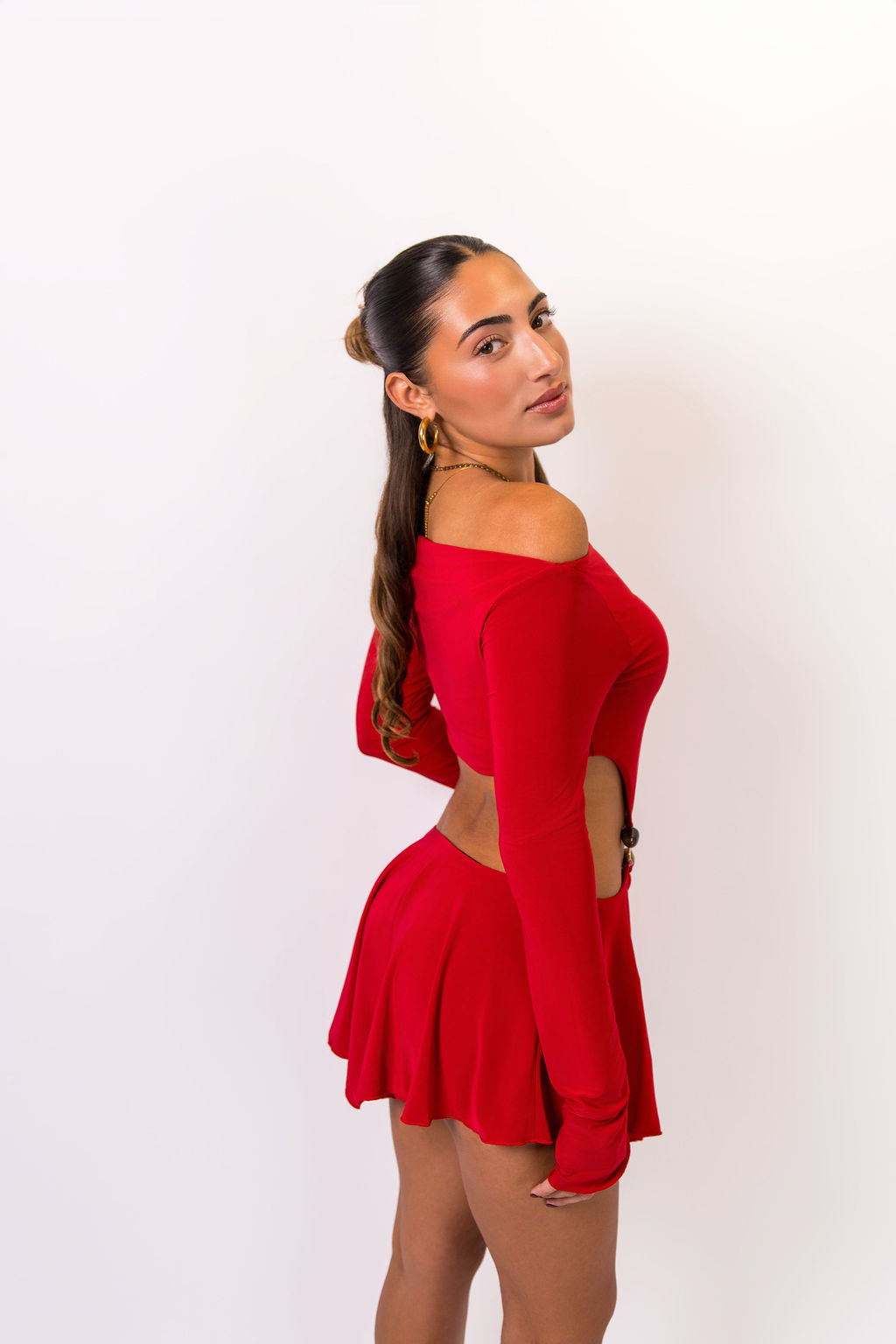 Asymmetrical Muse Mini Dress