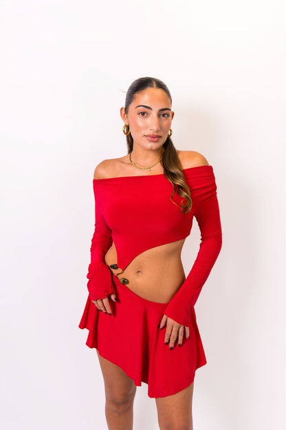 Asymmetrical Muse Mini Dress